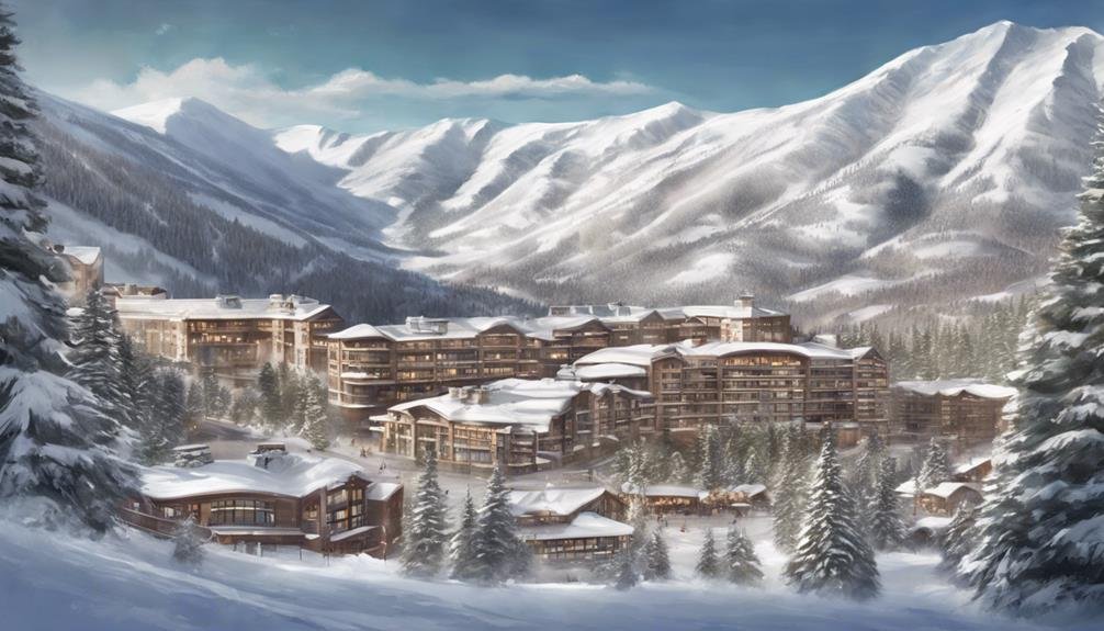 Aspen Mountain Ski Resort as Digital Art